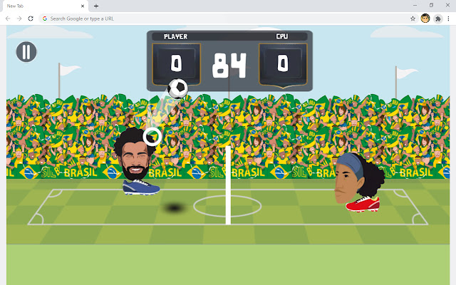 Football Legends Big Head Soccer Game chrome extension