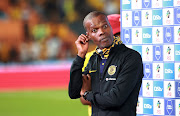 Kaizer Chiefs coach Arthur Zwane watched his side battle to break down TS Galaxy.