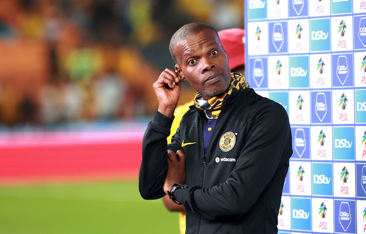 Kaizer Chiefs coach Arthur Zwane watched his side battle to break down TS Galaxy.