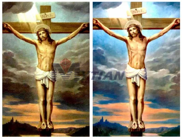 Title 4, Diamond Painting Jezus, kruis afbeelding met vo...