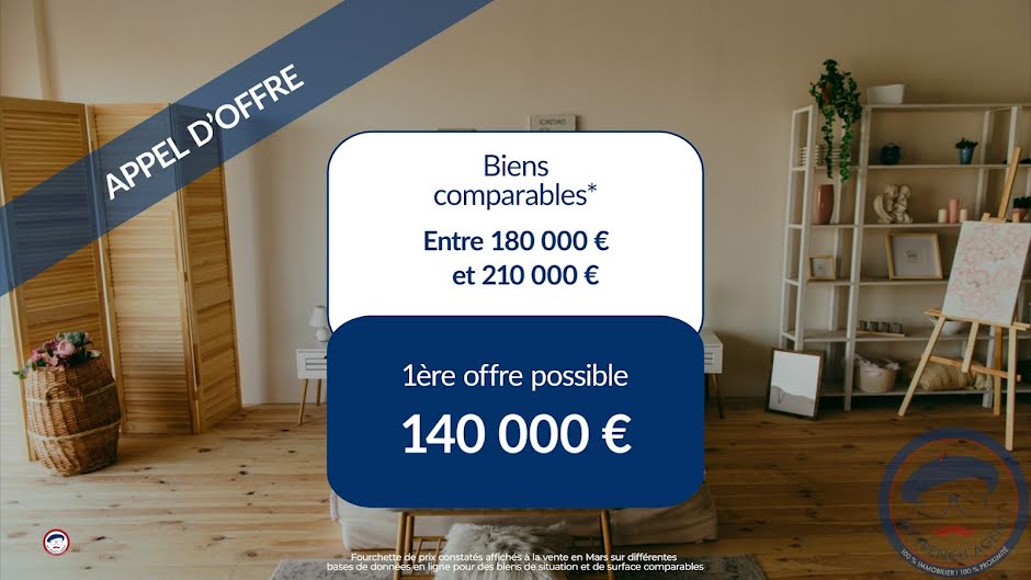 Vente appartement 3 pièces 64 m² à Tours (37000), 136 500 €