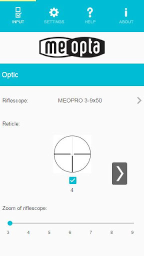 Meopta Ballistic Calculator