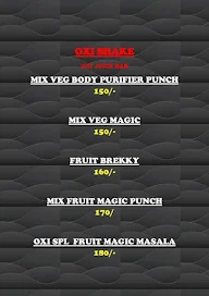 Oxi Shake menu 1