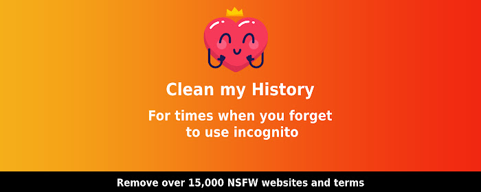Clean my history - Remove NSFW sites marquee promo image