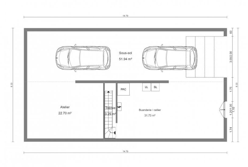  Vente Terrain + Maison - Terrain : 3 350m² - Maison : 100m² à Eu (76260) 