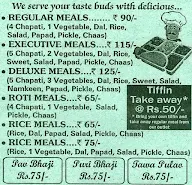 Mumbai Mess menu 1