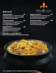 Rang De Kesar menu 7