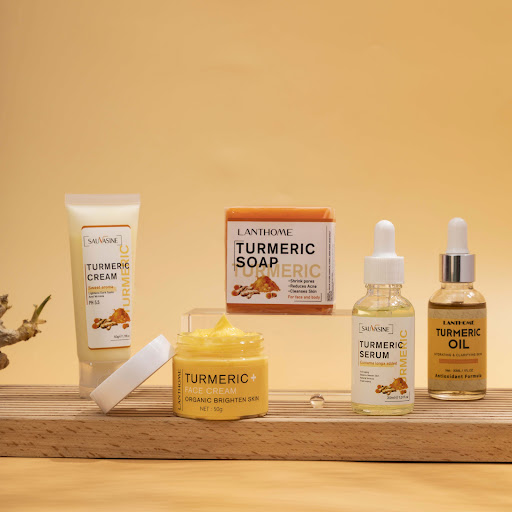 Title 1, Turmeric 5-Piece Moisturizing Care Suit for rad...