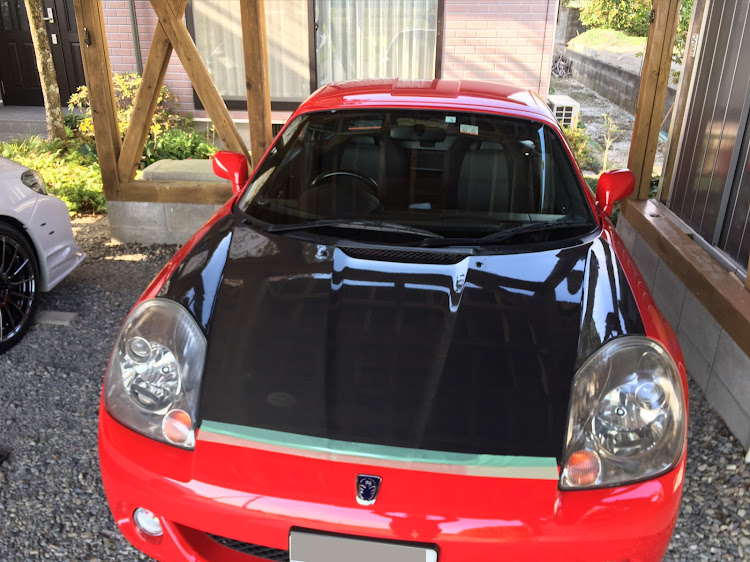 MR-Sのなんちゃつてカーボン・軽量ボンネット・車弄りは自己満足・オープンカーのある生活に関するカスタム事例の投稿画像1枚目