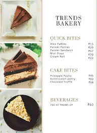 Trends Bakery menu 1