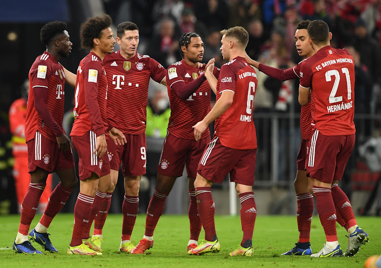 Bayern Munich players during a recent match