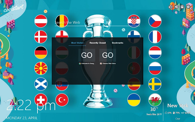 Euro 2020 HD Wallpapers New Tab Theme