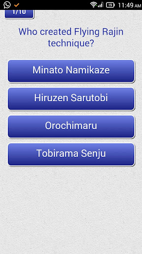 Quiz App for Naruto