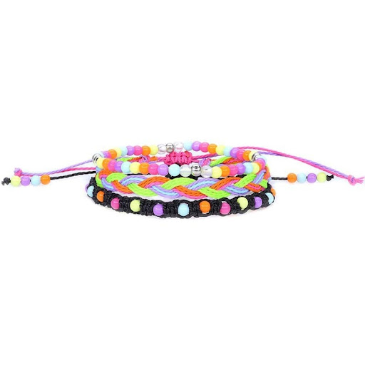 Title 3, Three Piece Waterproof Wax Thread Woven Bracele...