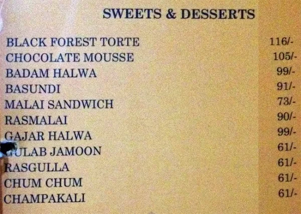 Palmgrove menu 