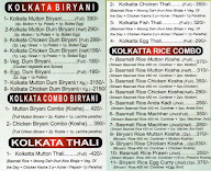 Amantran Kolkata menu 1