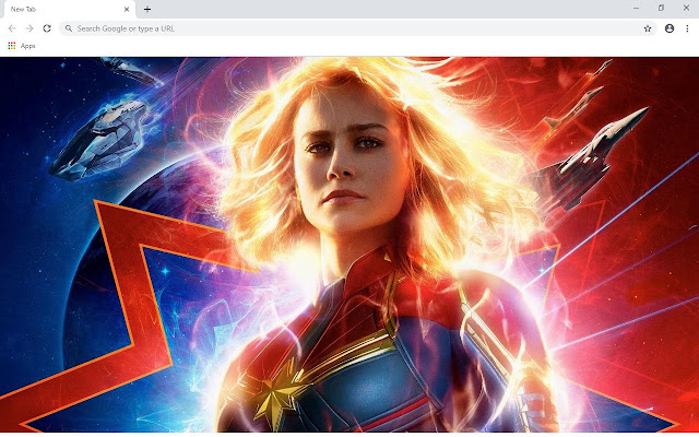 Captain Marvel Wallpapers and New Tab