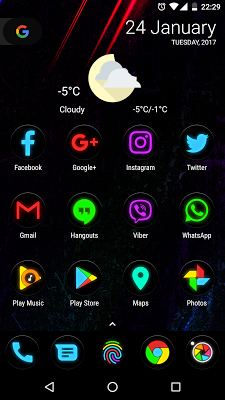  Neon Glow C - Icon Pack- screenshot 