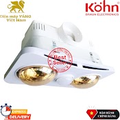 Đèn Sưởi Nhà Tắm Âm Trần Braun Kohn Bk02G Tích Hợp Quạt Thông Gió, Đèn Chiếu Sáng