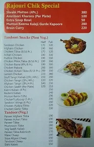 Rajouri's Chick Shop menu 4