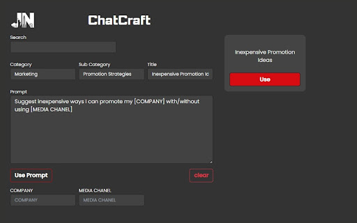 ChatCraft - Amazon Seller ChatGPT Prompts