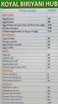 Royal Biriyani Hub menu 1