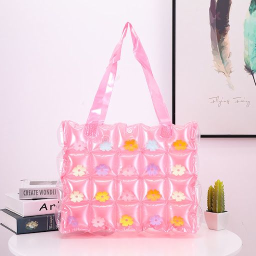Title 5, Inflatable Handbag With Flowers PVC Carry your ...