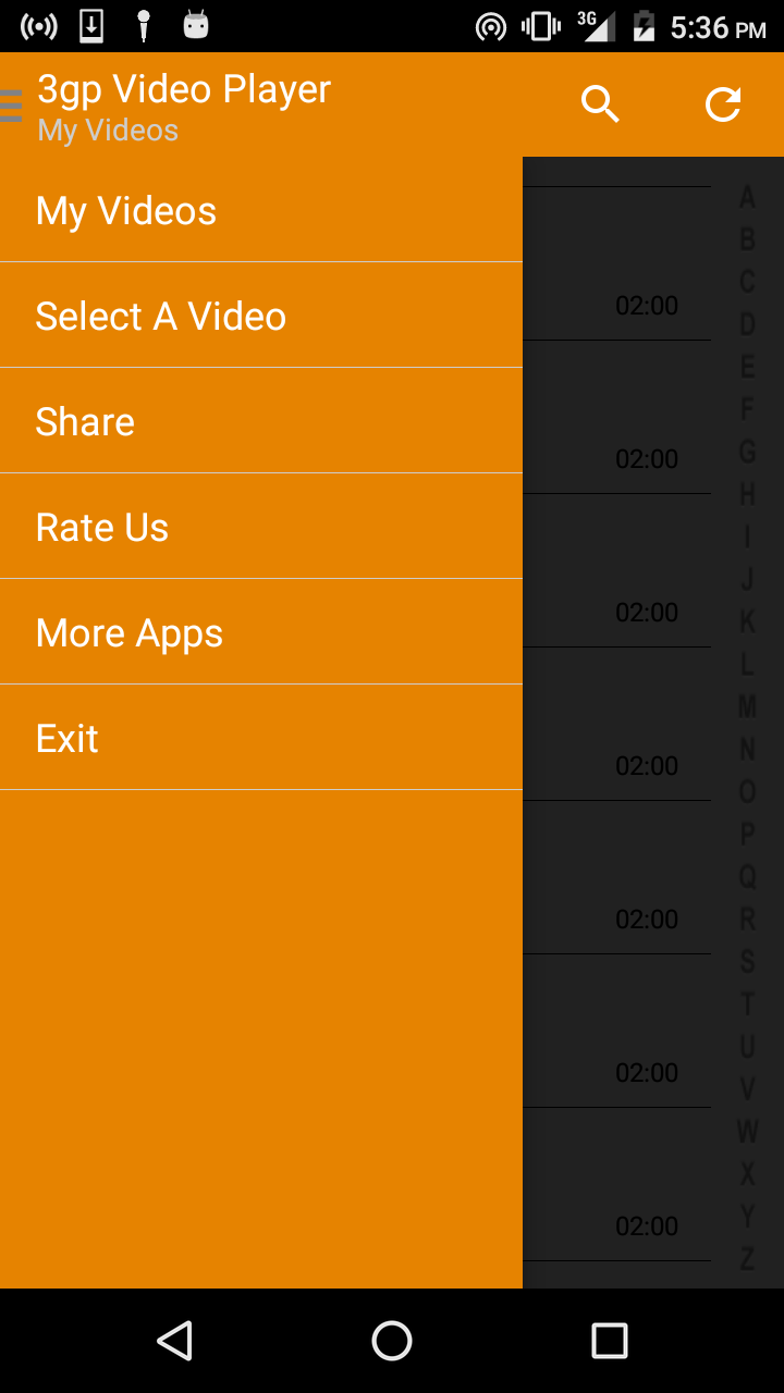 3gp Video Player Screen 3