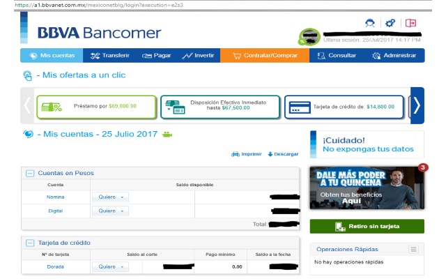 BBVA Bancomer - Gastos de tarjeta de crédito