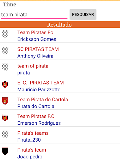 Pontuação AO VIVO - Cartola