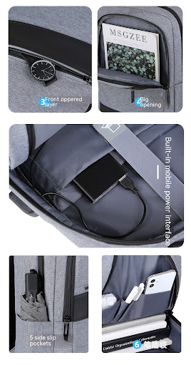 Title 7, Korean Style Business Backpack Trendy Travel Fa...