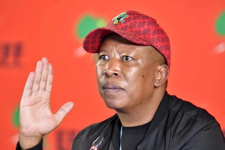 EFF leader Julius Malema says the party did not have sufficient numbers in the Free State's Metsimaholo municipality and an arrangement with the ANC was bound to fail. File photo.