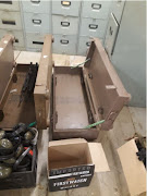 Some of the emptied cases found during a spot check at a SANDF armoury in Pretoria.