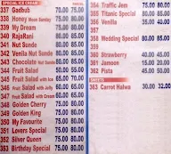 Srinidhi Sagar menu 3