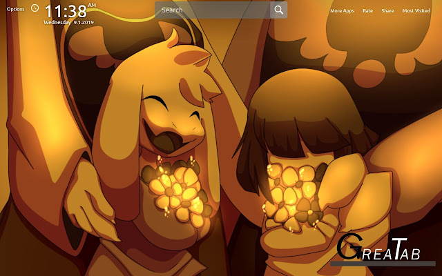 Chara Undertale Wallpapers Theme|GreaTab