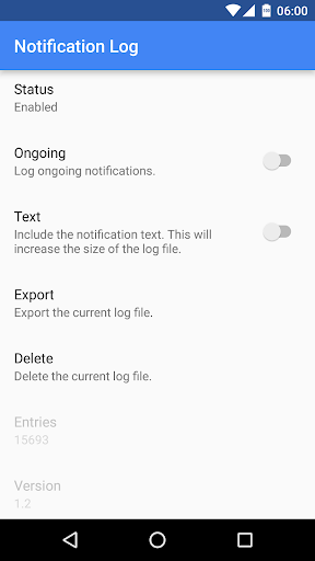 Notification Log