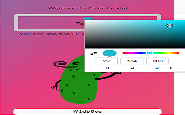 Color Pickle chrome extension