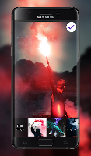 Flare Smoke Lock Screen