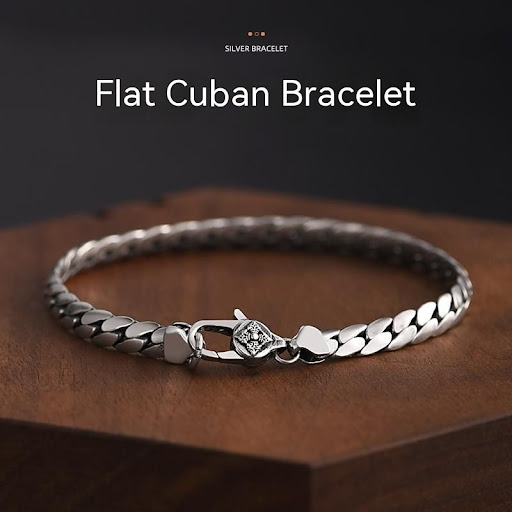 Title 5, Simple Woven Mens Jewelry Large Square Button ...