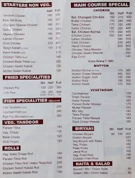 Royal Changezi menu 1