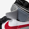 air jordan 1 high flyease black/white/particle gray/gym red