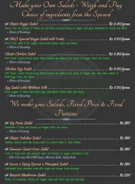 The Salad Studio menu 1