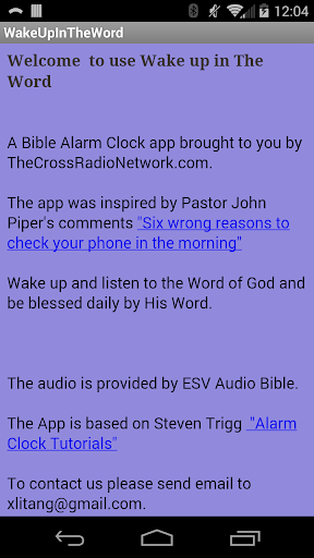 Wake up in the Word