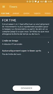  Workout timer : Crossfit WODs & TABATA – Vignette de la capture d'écran  