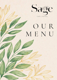 Sage Cafe menu 1