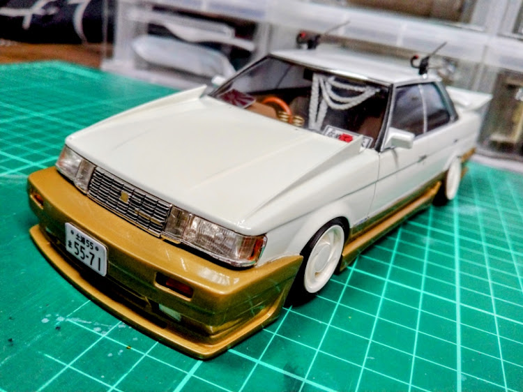 スカイラインの#街道レーサー・#プラモデル・#GX71マークΙΙ・#ヤングオート・#ハイソカーに関するカスタム事例の投稿画像8枚目