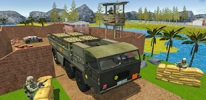 US Army Military Truck Driving Screenshot