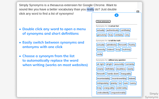 Simply Synonyms