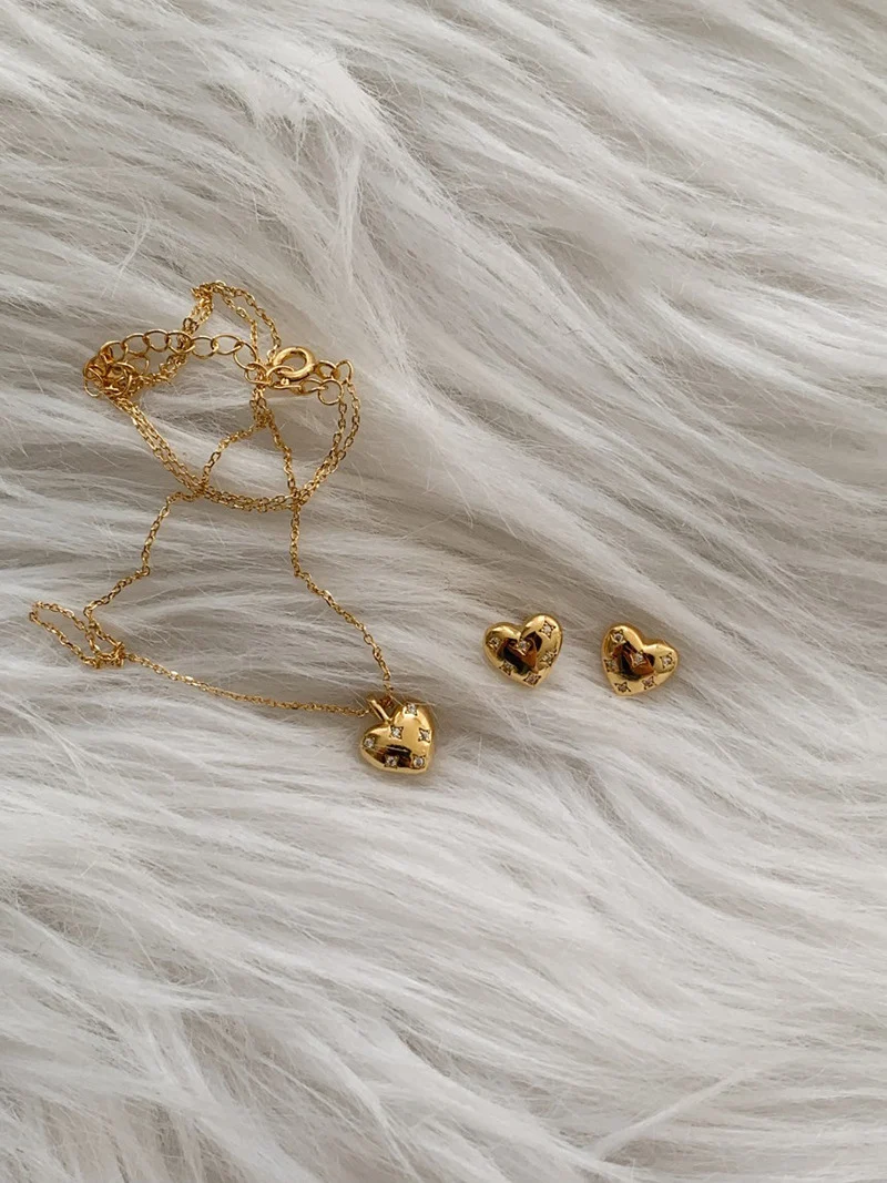 Title 11, Dames ketting met licht luxe design, retro diam...