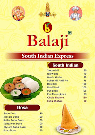 Balaji Stores menu 2